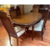 Image 1 : Vintage Mahogany 7 Piece Dining Set w/ Upholstered Seating 
