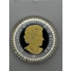Image 2 : 2018 $1 Coin 99.99% Silver at 1,006g, Gold Plating on the Rim, Canoe, Travellers and Pines