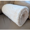 Image 6 : Natuzzi Genuine Leather Club Chairs w/ Faux Fur Throw Blanket 