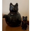 Image 1 : Antique Feline Tea Pot w/ Salt Shaker