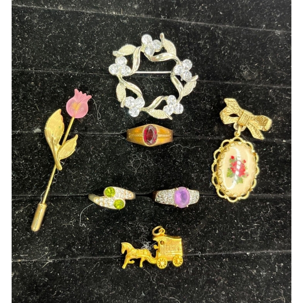 Collection of Rings and Brooches