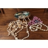 Image 1 : Shell and Bead Necklaces with Decorative Abalone Shell Bowl