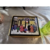 Image 4 : Decorative Delights- Porcelain Figurine, Decorative Bottle, Framed Landscape Bin, and a Tin