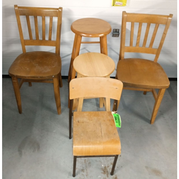 Five Everyday Chairs For Any Use  Two Stools Three Chairs