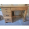 Image 1 : Vintage Single Pedestal 4 Drawer Desk 44x15x33