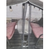 Image 2 : Veranda Brand Glider 4 Seater Table With Net Enclosure and String of Outdoor Lights 90 L, 71 T, 47 W