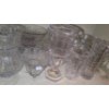 Image 4 : Contents of Shelves: Dinnerware, Drinkware, Vases: Lead Crystal w/ Hex Base 10 T and More!