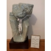 Image 1 : Lladro Porcelain 'Jesus The Rock 866' 17T w/ Walnut Pedestal 