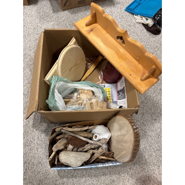 Collection Of Drift Wood Craft Wood Supplies and Wood Shelf 