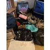  Large collection of new and used handbags, suitcases, wallets, and purses