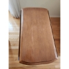 Image 5 : Expandable Round Wooden Side Table With Turned Legs