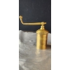 Image 4 : Vintage Brass Pepper Mill and Basket, Ruby Red Glass Decanter