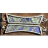 Image 2 : Leather Bracelet With Embroidered Silk Panels