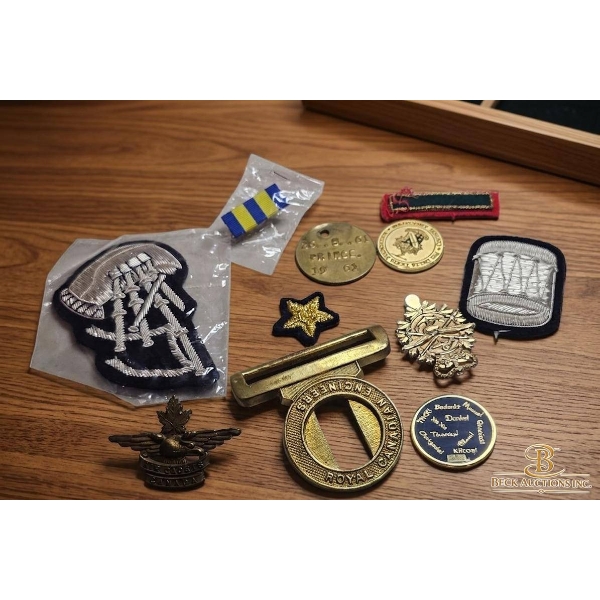 Military, Fraternal, and Commemorative Badges with Medals