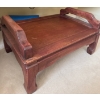 Image 3 : Asian Inspired Mahogany Foot Rest / Display Plinth 27x21x13
