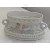 Image 5 : LLADRO Spain Porcelain Wide Vase Decorated Centre Piece - 4.5W, 2.5T 