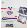 Image 7 : Collection Of Vintage Montreal Canadiens Memorabilia, Including A Signed Jersey, Plaques, Books, ...