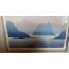 Image 2 : Howe Sound Watercolor Landscape Art 14x11 Inches