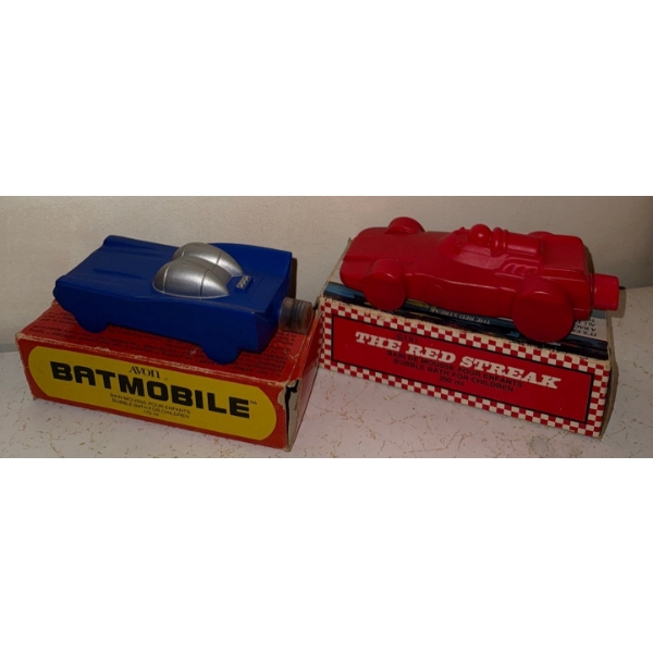 Avon Batmobile Bubble Bath & The Red Streak Bubble Bath For Children Collectibles