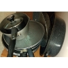Image 2 : Collection Of Kitchen Cookware  Pots, Pans & Roaster w/ Small Microwave Stand  T-Fal, Kitchen-Aid & 