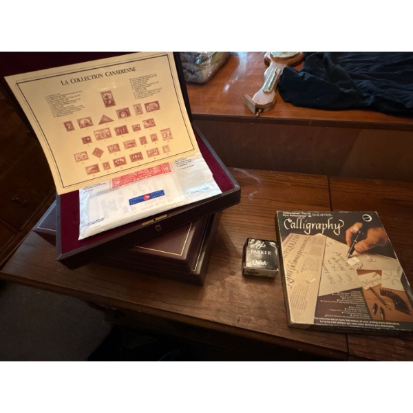 Calligraphy Set, Stamps & Stamp Boxes