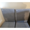 Image 2 : Four Dining Chairs w/ Grey Upholstery Covers 17 W, 18.5 D, 35 T 
