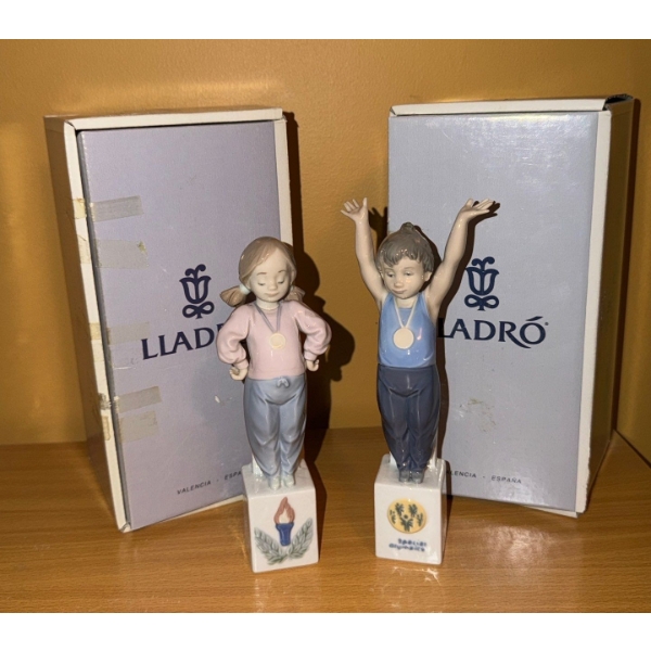 Lladro: Olympic Pride Girl 8.5 T and Olympic Champion 9 T  