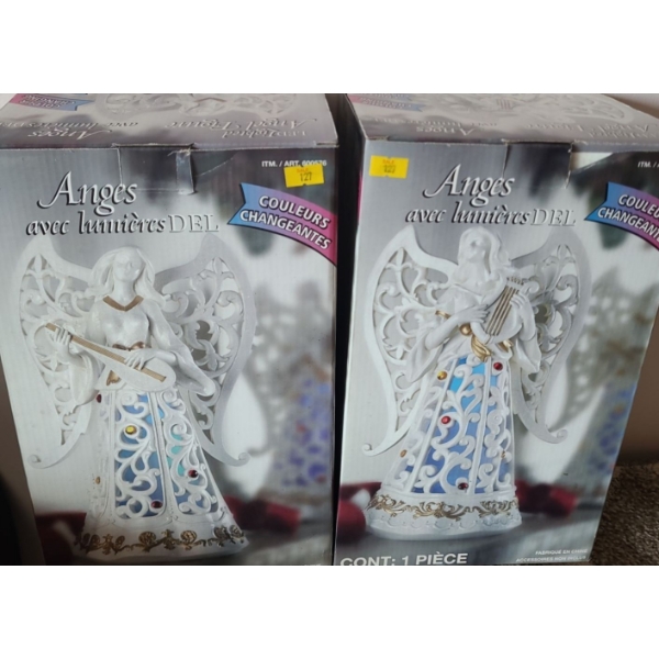 Two Color Changing LED Angels (New in Boxes)