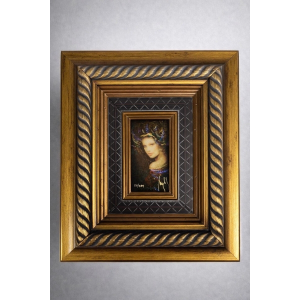 Csaba Markus  La Bella 2009 Hand Embellished Serigraph in Color on Board Signed in Gold Ink Numbered