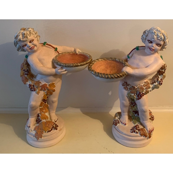 Ceramic Cherub Figurines 12T