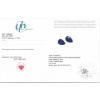 Image 3 : 8.78 ct Certified Tanzanite gemstone Pair ($6,100 Appraisal)