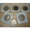 Image 3 : Vintage Canadian 50 Cent Pieces - Silver-1955 Silver-1945 Silver-1951 1974 1976 1978