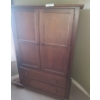 Image 1 : Lovley Two Drawer Wood Armoire 42 1/2 w 62 1/2 h