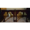Image 1 : Pair of Wooden & Glass Side Tables - 21W, 23D, 21T Each 