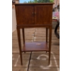 Image 1 : Wooden Cabinet with Double Doors and Shelf, 37 Inches Tall