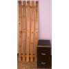Image 1 : Metal Two-Drawer Filing Cabinet with Wooden Handles