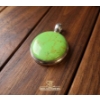 Image 2 : Sterling Silver Pendants with Green and Pink Stones