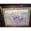 Image 1 : War- Trench Battle, 27 x 36 Print Framed Under Glass	