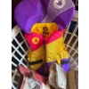 Image 3 : Vintage Skates, Boots, Junior Life Jacket and Large Woven Basket (37L) 