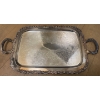 Image 9 : Fancy Silver Plated Oneida Tea Pots & Cream & Sugar Caddies  +Plus One Large Tray