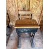 Image 2 : Early 1900 Vintage School House Desk W18" L25" H26"