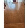 Image 3 : Elm Wood Dining Set by Meubles B. Brouillet, Table with 6 Chairs- 2 Leaves Included