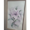 Image 5 : Iris and Lilly Paintings, Artist: J. Cupido, Framed Under Glass, 11 X 16