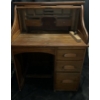 Image 1 : Vintage Wooden Desk on Wheels, No Key - 36W, 26D, 46T