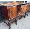 Image 3 : Basset Furniture Early 20th Century Antique Walnut Jacobean Revival Style Sideboard/Buffet  66x22x36