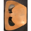 Image 7 : Teak Study w/ Mid Century Scoop Chair 44x20x29