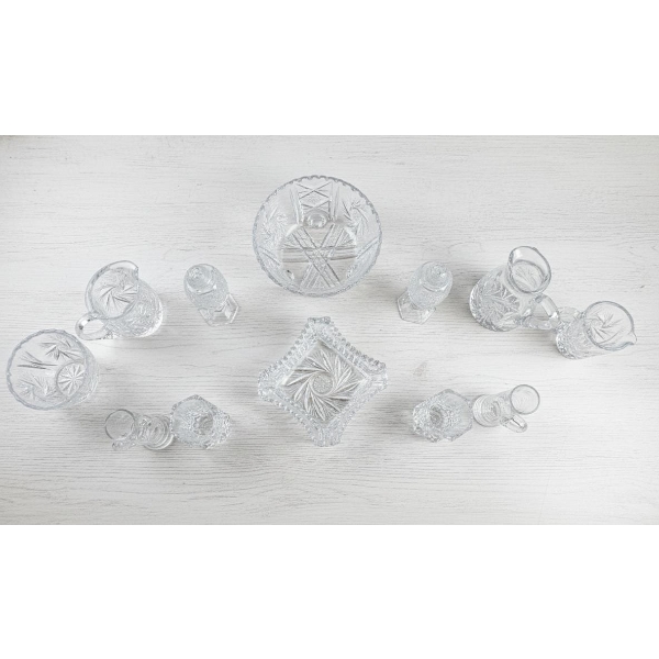  Collection Of Assorted Cut Crystal Glassware