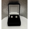 Image 3 : 2ct Round Moissanite in Filagree Basket Heads in 925 Silver Earrings