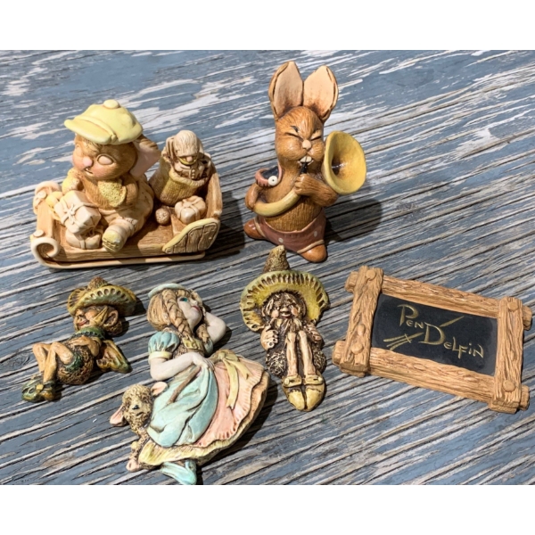 Pendelfin Seasonal Fun: Holiday Rabbit Santa, Musical Rabbit, Witchy Hangables 