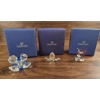Image 1 : Swarovski Crystal Flower Figurine Trio with Original Boxes